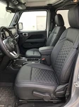 Jeep Wrangler Jl 2018-2026 Sport, Black Genuine Leather Seat Covers. Fixed Price $699.99.
