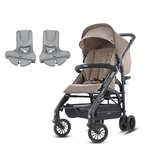 Inglesina Zippy Light Stroller & Car Seat Adapter Safari Beige - New Box. Fixed Price $550.00.