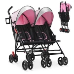 Foldable Twin Baby Double Stroller Kids Ultralight Umbrella Pushchair. Fixed Price $125.99.