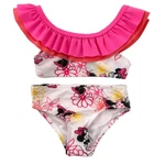 Infant Toddler Girls Minnie Mouse Flowers Pink Ruffle 2PC Bikini Swimsuit. Fixed Price $16.99.