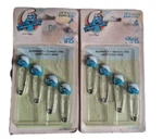 Danara Smurf Baby Diaper Pins Safety Lock Head Stainless Steel 1984 Lot Of 2 Nos. Fixed Price $22.99.