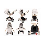 Hot Mom F023 Carriage Stroller Beige Single Seat Adjustable Handles Reversible. Fixed Price $130.00.