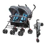 Dream On Me Volgo Twin Baby Stroller, Lightweight Side-by-side Double Umbrella. Fixed Price $216.99.