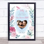 Child Infant Baby Loss Memorial Photo Pink Girl Floral Keepsake Print. Fixed Price $29.56.