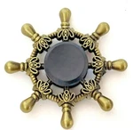 Golden Metal Pirate Wheel Fidget Spinner Toy Boys Girls Kids Adults Adhd Focus. Fixed Price $11.05.
