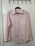 Geoffrey Beene Men's Light Pink Dress Shirt 16 1/2 34/35 Long Sleeve. Fixed Price $15.00.