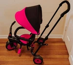 Smartrike 6-IN-1 Pushchair, Stroller, Tricycle, One Hand Steering, Pink & Black. Fixed Price $129.99.