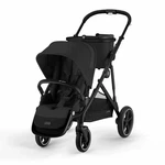Cybex Gazelle Single-to-double Stroller Black Frame / Moon New. Fixed Price $800.00.