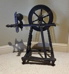 Spinning Wheel 19TH Century Small Wood Castle Travel Style Antique. Fixed Price $205.79.