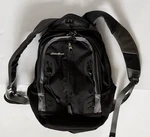 Eddie Bauer Air Tech System Backpack Black Gray Hiking School Travel Daypack. Fixed Price $29.99.