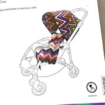Missoni Target Bugaboo Bee Zig Zag Sun Canopy Blanket Set Baby Stroller. Fixed Price $169.97.