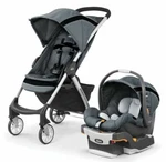 Chicco Mini Bravo Sport Stroller Travel System - Carbon. Fixed Price $250.00.