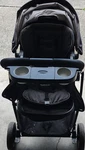 Graco Standard Stroller Gray Black Single Folding With Cup Holder. Fixed Price $45.00.