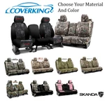 Coverking Custom First, Second, Third Row Skanda Camo Seat Covers For Toyota Suv. Fixed Price $899.97.