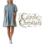 Carole Christian Retro Baby Doll Denim Mini Dress Vintage Stone Wash Size Large. Fixed Price $29.00.