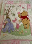 Disney Baby Winnie The Pooh, Eeyore And Piglet Butterfly Applique Crib Quilt. Fixed Price $25.00.
