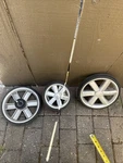 3 Wheels: Britax B-agile Single Stroller 2 Rear And 1 Front Replacement. Fixed Price $20.00.