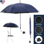 23" Baby Stroller Folding Umbrella Uv Sun Rain Protection Parasol Degrees Adjust. Fixed Price $41.99.