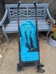 Chicco Echo Stroller Bright Blue 3 Point Harness. Fixed Price $79.99.