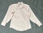 Geoffrey Beene Fitted Men's 15 1/2 34/35 Light Pink Long Sleeve Shirt. Fixed Price $5.99.