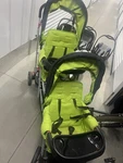 Joovy Big Caboose Triple Stroller With Rear Bench Standing Platform. Fixed Price $150.00.