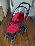 Phil & Teds Smart Stroller - Red, Slightly Used. Fixed Price $100.00.