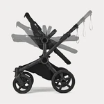 Nuna Black Single Reversible All-terrain Stroller With Bassinet, Infant/toddler. Fixed Price $290.00.