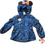 Disney Junior Toddler Blue Minnie Mouse Jacket Hood Full Zip Lightweight Nwt 4T. Fixed Price $15.99.