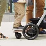 Stroller Rider Board Convenient Riding Options Non Skid Tan Attachment Only Wood. Fixed Price $188.97.