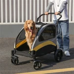 Foldable Xx-large Dog Pet Mobile Stroller Pram Carriage Jogger Holds Up To 121LB. Fixed Price $129.90.
