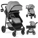 2 1 Foldable Baby Stroller Kids Travel Newborn Infant Buggy Pushchair Gray. Fixed Price $125.99.