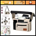 Universal Baby Stroller Organizer With Insulated Cup Holders & Zippered Pocket -. Fixed Price $55.09.