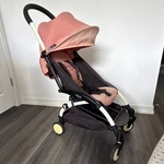 Babyzen YOYO2 Lightweight Folding Stroller Pink Black Five-point Harness Single. Fixed Price $170.00.