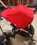 Bugaboo Bee 6 Black/red Standard Single Seat Stroller With Canopy. Fixed Price $350.00.