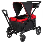 Baby Trend Tour 2-IN-1 Push Or Pull Stroller Wagon, 2-SEATER W/ Canopy, Mars Red. Fixed Price $189.99.