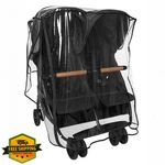 Zoe Twin Double Stroller Rain Cover Zipper Access Weather Shield. Fixed Price $59.95.