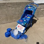 Vintage Graco Literider 90S Stroller W/ Canopy Lays Flat Geometric Retro Unused. Fixed Price $434.99.