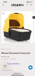 Diono Excurze Carrycot-bassinet Luxe For Stroller Yellow Sulphur. Fixed Price $194.99.