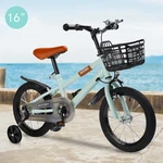 16" Children Bicycle Toddlers Bike With Training Wheels Basket Kickstand Cyan E4. Fixed Price $108.41.