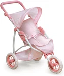 Foldable Jogging Style Doll Stroller - Adjustable Handle, Canopy, Straps & Baske. Fixed Price $81.56.