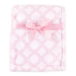 Luvable Friends Baby Girl Coral Fleece Blanket, Pink Lattice, One Size. Fixed Price $12.99.