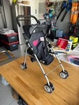 The New York Doll Collection My First Stroller Denim With Pink Heart And Ba. Fixed Price $10.00.
