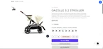Cybex Gazelle 2 Stroller Seashell Beige. Fixed Price $715.00.