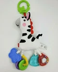 Fisher Price Zebra Horse Plush Rattle Teether Baby Lovey Activity Toy B61. Fixed Price $11.99.