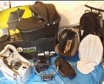 4MOMS Origami Travel System Single Stroller Black/silver Power Folding. Fixed Price $799.00.