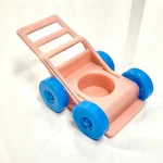 Vtg Tiny Baby Stroller Pink & Blue 2 Plastic Dollhouse Pretend Play Cute. Fixed Price $8.00.