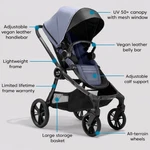 Baby Jogger City Sights Stroller Commuter Collection Bundle New Open Box Gray. Fixed Price $365.00.