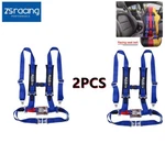 Pair Of Blue 2" 4 Point Harness Racing Seat Belts Shoulder Strap Atv Utv. Fixed Price $77.88.