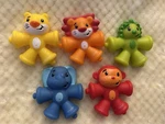 Infantino Snap & Pop Set Of 5 Animal Pals Baby Toddler Activity Toy, Preowned. Fixed Price $5.95.