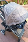 Chicco Bravo Single Stroller Folding Canopy Cup Holder Gray Polka Dot. Fixed Price $45.00.